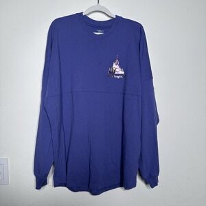 Disney Walt Disney World 50th Anniversary Spirit Jersey Purple Gold L